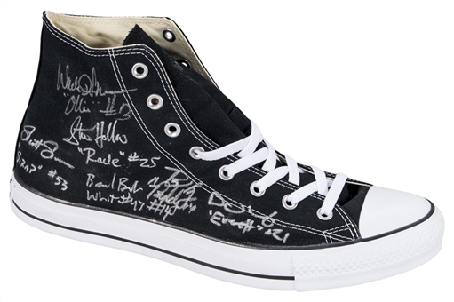 Gene Hackman & "Hoosiers" Cast Signed Converse Sneaker (Authentic Signings)